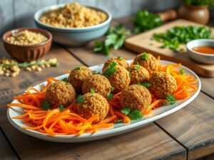 Bolinhas de Quinoa com Cenoura Crocante