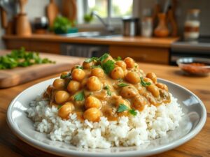 Strogonoff de Grão-de-Bico Delicioso