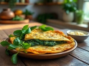 Almofadinha de Espinafre com Queijo Low Carb