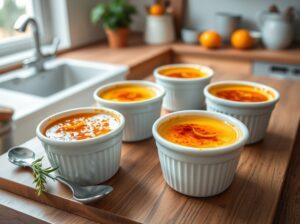 Crème brûlée de Baunilha com Toque de Laranja