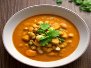 Massaman Energético com Batata Doce e Amêndoas