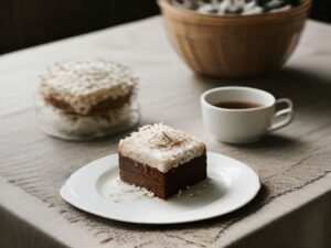 Lamington Energético com Toque de Coco